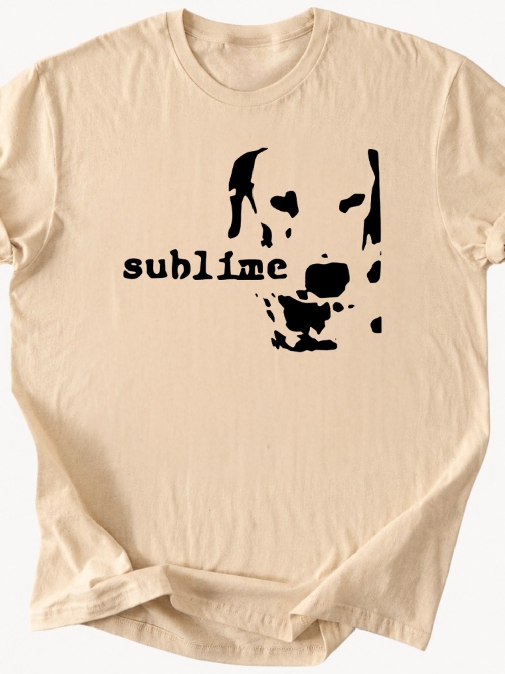 Dog Graphic Tee in sand